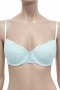 Комплект дамско бельо Hunkemöller – сутиен 75C и бикини S, светло синя дантела, снимка 2