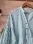 Памучна разкроена туника или рокля мента , снимка 5