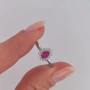 СРЕБЪРЕН ПРЪСТЕН 925 С ЕСТЕСТВЕНИ КАМЪНИ ОТ ТАЙЛАНД, снимка 9
