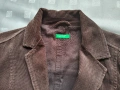 Дамски кадифен костюм United Colors of Benetton (сако и пола) – кафяв цвят, снимка 6