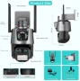 Камера за наблюдение 4K Ultra HD,8MP,датчик за движение,нощно виждане,двупосочна аудио връзка, снимка 1