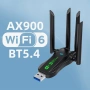 USB адаптер АХ 900+блутут 5.4, снимка 1