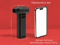 Jet Fan турбинен вентилатор духалка безчетков мотор 4 скорости дисплей въздухочистител, снимка 3