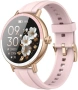 Нов Дамски смарт часовник Bluetooth разговори 1.27 HD IP68 розов, снимка 1