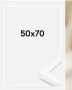 Рамки за снимки и картини , 3 броя 50 см х 70 см, модерни, за стена и бюро, дървена рамка, бяло, снимка 6