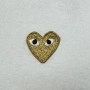 Comme des Garçons Play Gold Heart T-Shirt (2XL), снимка 3
