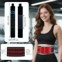 Нов Червен LED терапевтичен колан 660nm 850nm за тяло инфрачервена светлина топлина вибрация, снимка 2