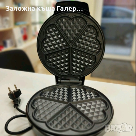 Нов гофретник BESTRON AWM700S – сърцевиден, 700W, снимка 5 - Гофретници - 54391573