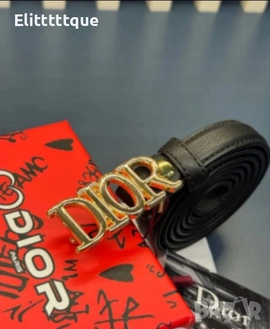 колан от естествена кожа в кутия Christian Dior 2см, снимка 3 - Колани - 54891437