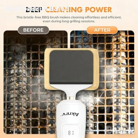 Нова Четка за барбекю без косми за електрически и BBQ грил скара почистване, снимка 6 - Други стоки за дома - 54042443