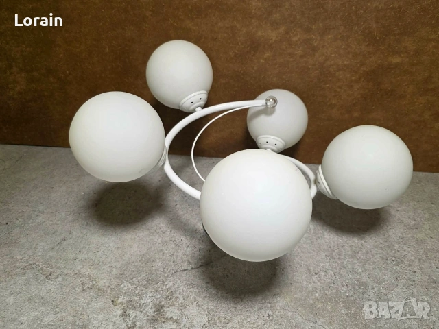 Полюлей за хол с 5 глобуса, снимка 3 - Лампи за таван - 54168870