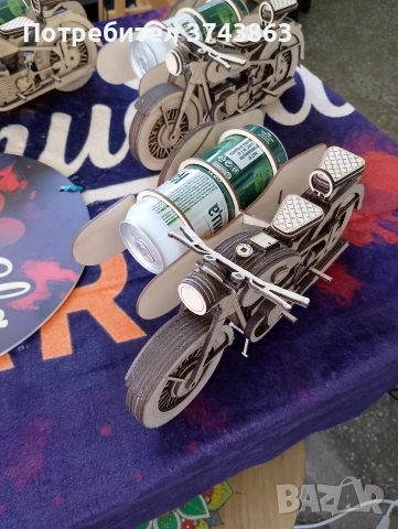 дървен мотор превозваш кенче , снимка 2 - Декорация за дома - 54162584