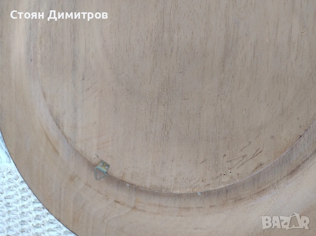 Прекрасна чиния от дърво за стена, други неща Ширина 35смРисувана ръчно,прекрасни цветове Швейцария, снимка 14 - Антикварни и старинни предмети - 54980670
