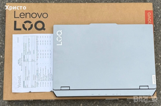 ГАРАНЦИОНЕН!!! Гейминг лаптоп Lenovo LOQ 15IRX9 – i5-13450HX, 32GB RAM, RTX 3050, 1TB SSD  , снимка 6 - Лаптопи за работа - 54653007