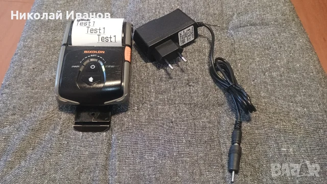Мобилен принтер (баркодове, QR, етикети, цени) Bixolon SPP-R200III + зарядно, снимка 4 - Принтери, копири, скенери - 55475372