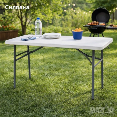 Сгъваема градинска маса, снимка 4 - Градински мебели, декорация  - 54134029