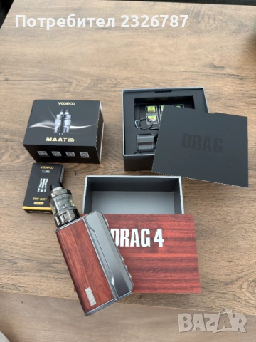 Продавам вейп DRAG 4 на Voopoo (пълен комплект), снимка 6 - Електронни цигари - 54880110