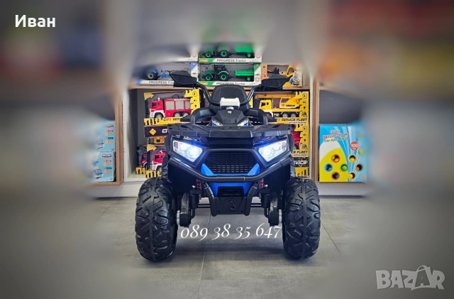 ТОП ЦЕНА!НОВО!Детско акумулаторно ATV/бъги Cool Nel BLUE с 12V батерия,EVA гуми,4x4,кожена седалка, снимка 2 - Детски велосипеди, триколки и коли - 54641660