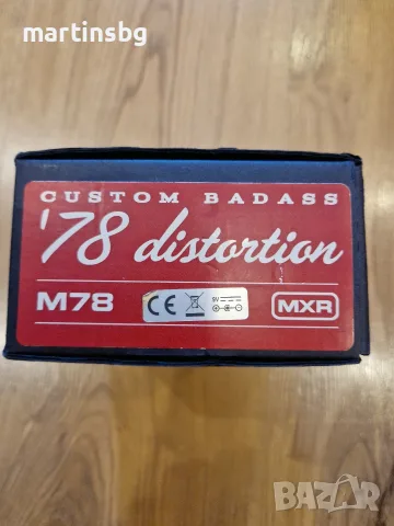 Ефект за китара - дисторшън MXR Custom Badass '78 Distortion, снимка 9 - Китари - 55551652