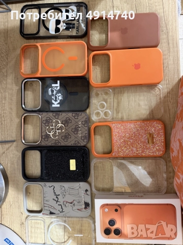 Айфон 17про 256GB в отлично състояние в комплект с много калъфки , снимка 11 - Apple iPhone - 55613946