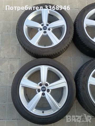ОРИГИНАЛНИ ДЖАНТИ AUDI 20" 5X112 с гуми 255/50/20 Ауди Q5 SQ5 Q7 Q8 Etron, снимка 4 - Гуми и джанти - 55365050