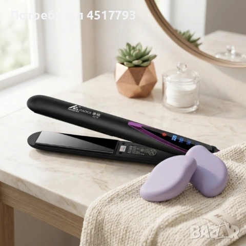 Технически характеристики на Професионална преса за изправяне на коса с турмалинови керамични плочи 