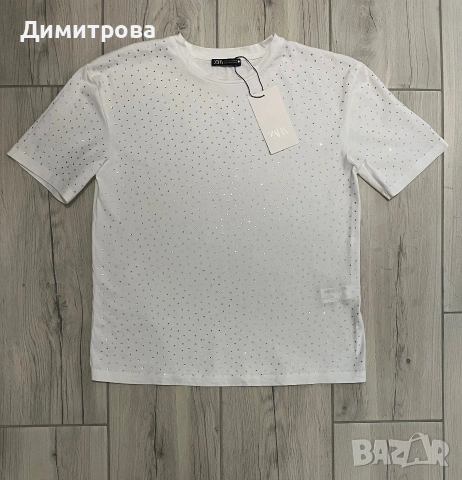 ZARA нова блестяща тениска , снимка 2 - Тениски - 54957209