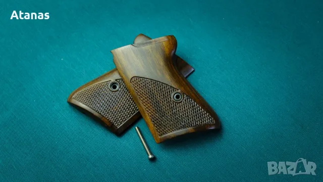 Чирени за Валтер/Walther PPK - орехови - ръчноизработени, снимка 4 - Оборудване и аксесоари за оръжия - 54100701