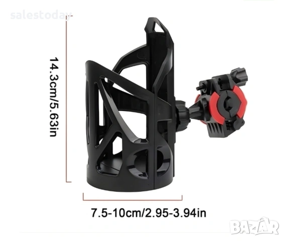 Стойка за бутилка не колело, черна поставка за шише , снимка 2 - Аксесоари за велосипеди - 45217013