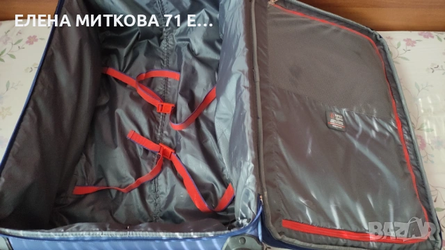 Голям куфар с 4 външни колелца и телескопична дръжка, снимка 8 - Куфари - 54493921