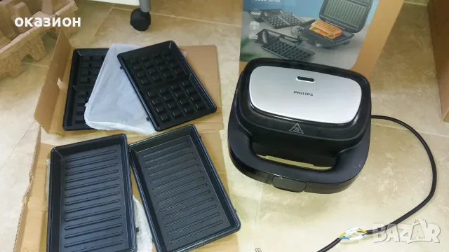 гофретник със 6 бр. приставки на Филипс