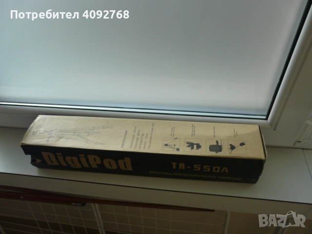 статив digipod tr-550 А за фотоапарат универсален до 4.5 кг фотоапарат,  чисто нов, неупотребяван, снимка 4 - Чанти, стативи, аксесоари - 54283643