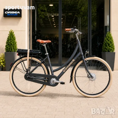 НОВ Електрически Велосипед Tretwerk Aurora E-Bike Black - БЕЗПЛАТНА ДОСТАВКА, снимка 3 - Велосипеди - 55388959