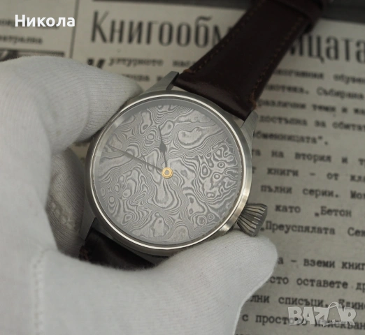 Ръчен часовник ЕТА 6498 с дамасков циферблат, снимка 4 - Мъжки - 54077270