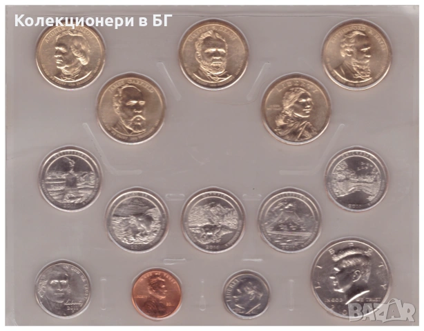 СЕТ С 14 МОНЕТИ ПЪЛНА 2011 ГОДИНА /Р/ – САЩ  /виж описанието/, снимка 2 - Нумизматика и бонистика - 55223602