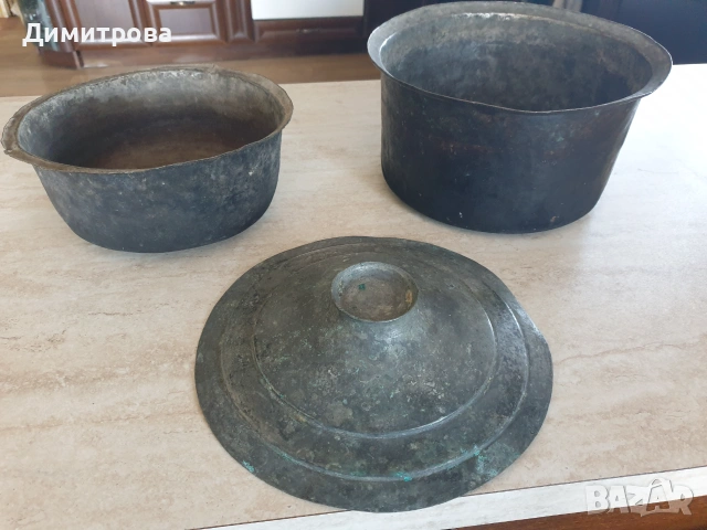 Продавам стари 100-годишни медни съдове, снимка 2 - Антикварни и старинни предмети - 55248229