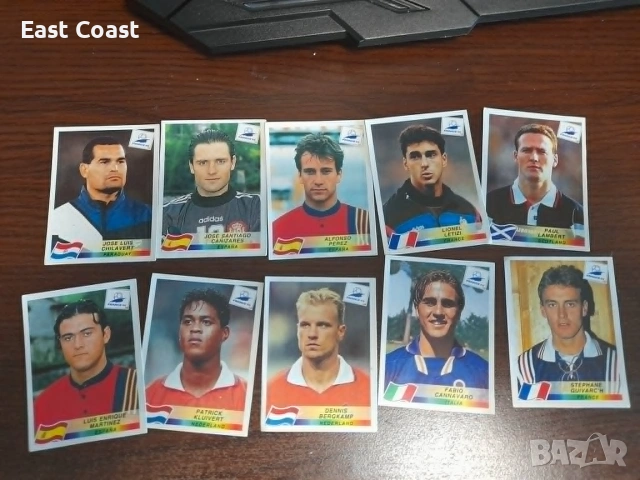 Голям лот емблеми и стикери/отрезки Panini Световно 94-та и 98-ма, Европейско 96-та, снимка 14 - Фен артикули - 54995647