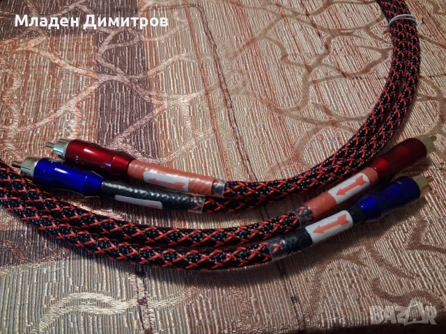 Кабел чинчове. Позлатени. Кабела е с посока., снимка 2 - Други - 54369120