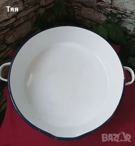 Голяма емайлирана тава с улей , снимка 2 - Съдове за готвене - 55467173