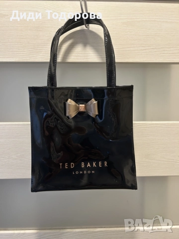 Оригинална чанта Ted Baker Icon Bag – Черна с панделка
