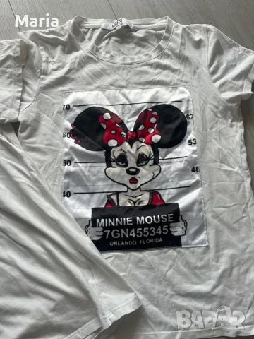 Комплект тениски за него и нея Mickey & Minnie Mouse, снимка 3 - Тениски - 55586591