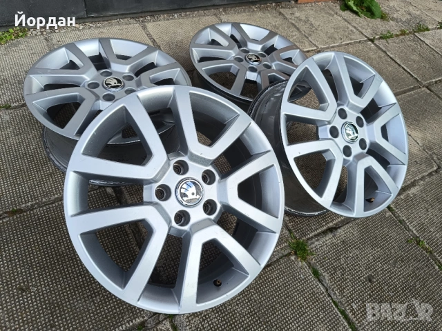 ОРИГИНАЛНИ джанти 17 ' цола 5x112 SKODA / Шкода ЕТ45 7J 57,1, снимка 3 - Гуми и джанти - 54568946