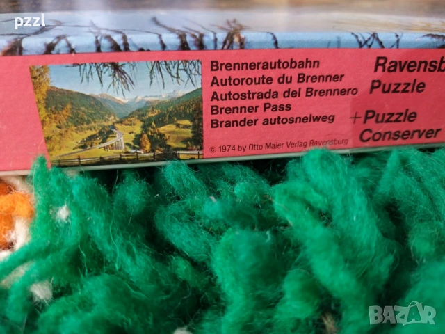Пъзел "Brennen Pass” Ravensburger 1974г. 500 части, снимка 3 - Пъзели - 53966323