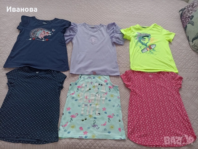 Детски дрехи за момиче 122/128см., снимка 2 - Детски тениски и потници - 54654697
