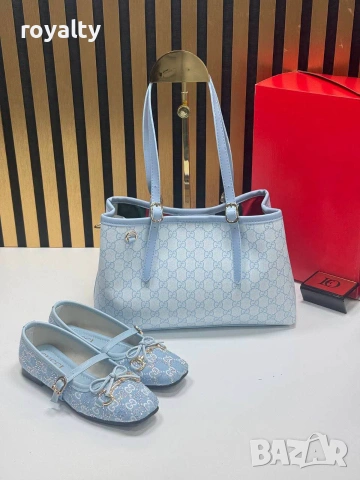 Gucci Нови Дамски Елегантни Обувки и Чанта Различни Цветове , снимка 15 - Чанти - 55252640