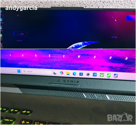 ASUS ROG Strix G18/AMD Ryzen 9 9955HX/NVidia RTX 5070 8GB/16GB RAM/1TB SSD/18' 2560x1600 240hz IPS, снимка 14 - Лаптопи за игри - 55430575