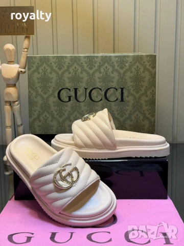 Gucci Нови Дамски Чехли Гучи Различни Цветове , снимка 4 - Чехли - 54620693