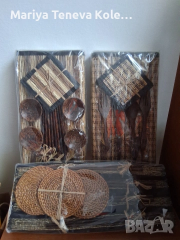 Комплект салфетки от естествени материали , снимка 9 - Други стоки за дома - 54358943