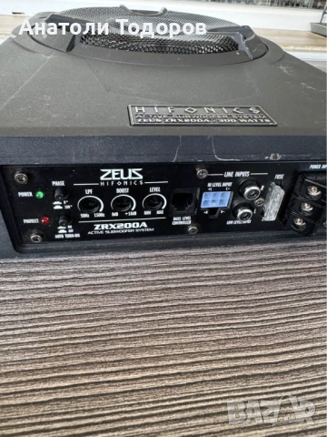 Активен Субуфер за кола Hifonics Zeus, снимка 7 - Ресийвъри, усилватели, смесителни пултове - 54132566