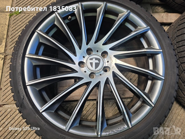 Лети джанти 20ки 5х112 Tomason + зимни гуми 255/35/20 Continental, снимка 5 - Гуми и джанти - 54504211